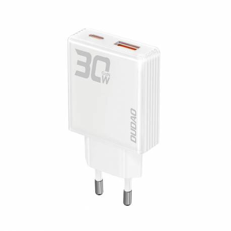 Ładowarka Sieciowa Gan Dudao A30Eu 30W Usb-A / Usb-C - Biała