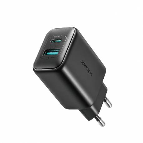 Ładowarka Joyroom Jr-Tcf13 Sieciowa Usb-C / Usb-A 25W Sfc / Pps / Pd - Czarna