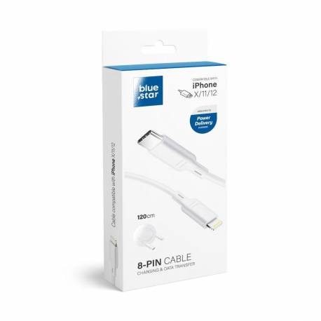 Blue Star Kabel Typ C Do Lightning Pd 1,2 M Biały