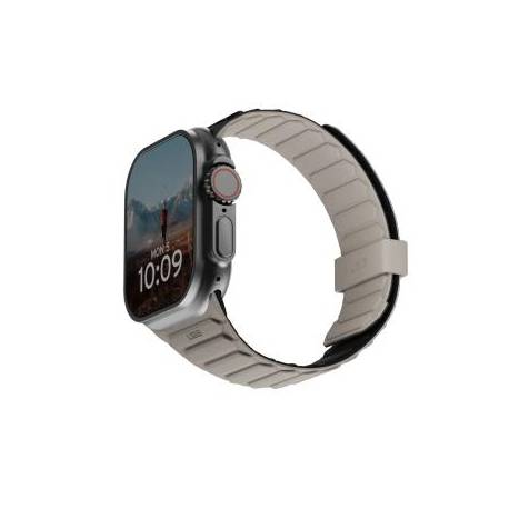 Silikonowy Dwustronny Pasek Magnetyczny Uag Pathfinder Do Apple Watch 42 / 44 / 45 / 46 / 49Mm - Czarne-Szare