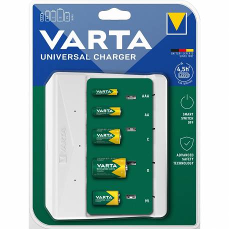 Varta Ładowarka Universal Charger 57658 9V, R14, R20 (Bez Akumulatorów)