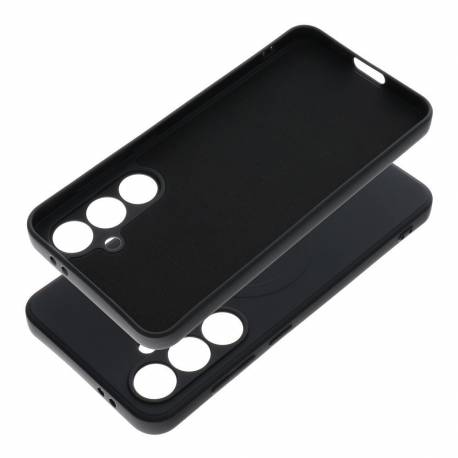 Futerał Silicone Mag Cover Kompatybilny Z Magsafe Do Samsung S24 Fe Czarny