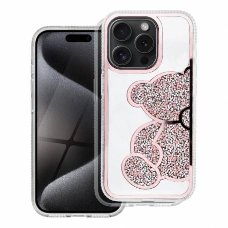 Futerał Teddy Bear Do Iphone 15 Pro Max Różowy