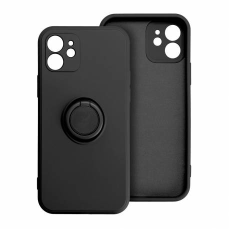 Futerał Silicone Ring Do Iphone 16 Pro Max Czarny