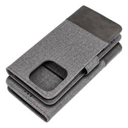 Kabura Gomma Book Do Samsung A13 5G / A04S Szary