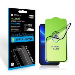 Szkło Hybrydowe Bestsuit Flexible 5D Full Glue Do Iphone 16 Czarny