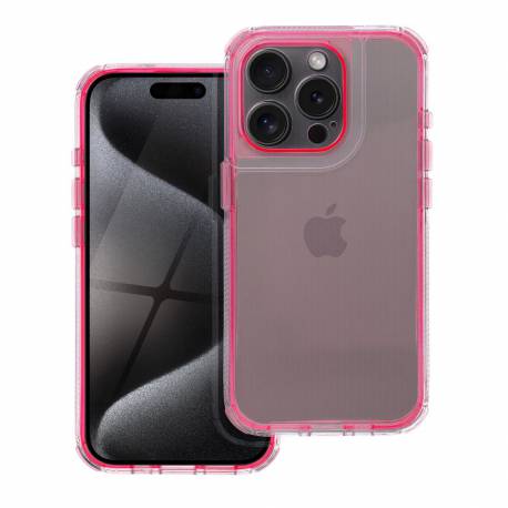 Futerał Matrix Clear Do Iphone 15 Pro Pudrowy Róż