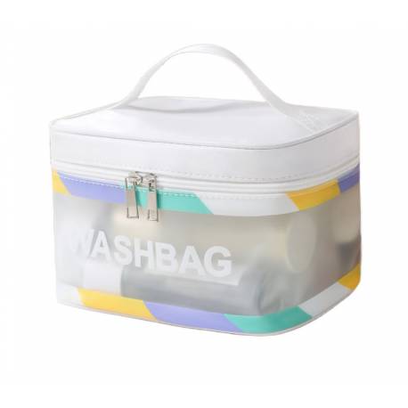 Kosmetyczka Rozkładana Washbag Kuferek Krem Ks75