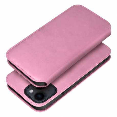 Kabura Dual Pocket Book Do Samsung S24 Fe Jasny Różowy