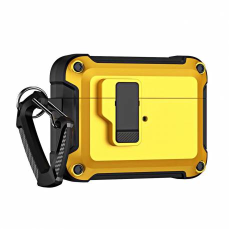 Pro Armour Airpods Case With Hook - Airpods 4 Yellow