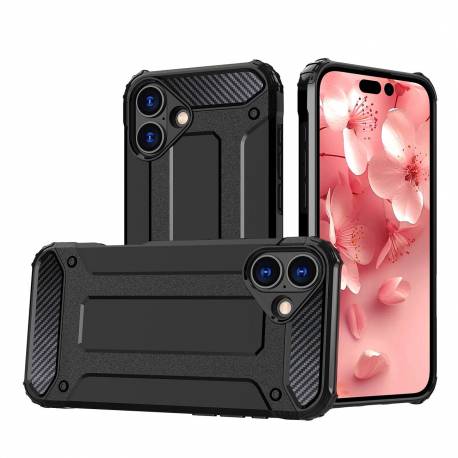 Etui Hybrid Armor Pancerne Na Iphone 16 - Czarne