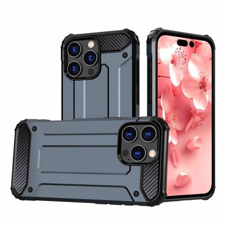 Etui Hybrid Armor Pancerne Na Iphone 16 Pro - Niebieskie