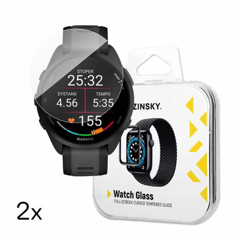 Szkło Hartowane Wozinsky Full Glue Do Garmin Forerunner 165 (2 Szt.)