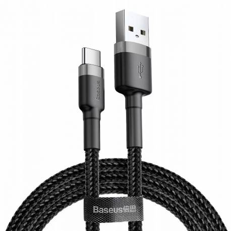 Kabel Baseus Halo Usb-A - Usb-C 2A 3M - Czarny