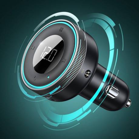 Baseus Transmiter Fm Bluetooth 5.0 + Mp3 Z Ładowarką Samochodową 2X Usb 3,4A Qc3.0 Cclh-01