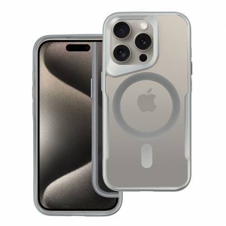Futerał Ergofit Newzone Kompatybilny Z Magsafe Do Iphone 15 Pro Max Srebrny