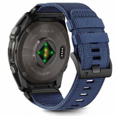 Pasek Tech-Protect Nylon Na Garmin Fenix 5 / 6 / 6 Pro / 7 / 8 (47 Mm) / E - Niebieskie