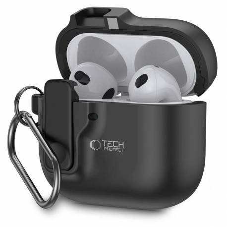 Etui Tech-Protect Slim Hook Na Airpods 4 - Czarne