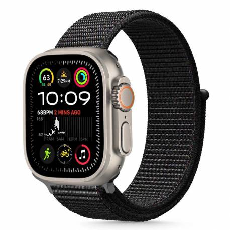 Pasek Tech-Protect Nylon Na Apple Watch 44 / 45 / 46 / 49 Mm - Czarny