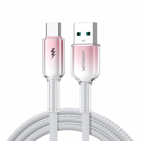 Kabel Joyroom S-A42 Crystal-Clear Series 3A Usb-A - Usb-C 1,2M - Biały