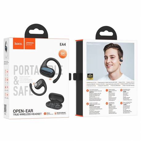 Hoco Słuchawki Bezprzewodowe Bluetooth Tws Ea4 Czarne