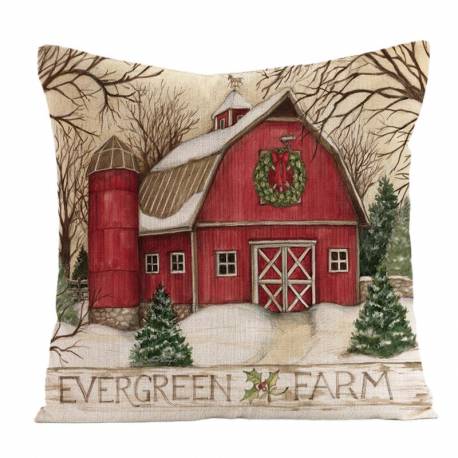 Poszewka Na Poduszkę 45Cm X 45Cm Motyw Świąteczny Boże Narodzenie Pod172
