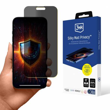 Folia Prywatyzująca 3Mk Silky Matt Privacy Na Apple Iphone 15 Pro Max