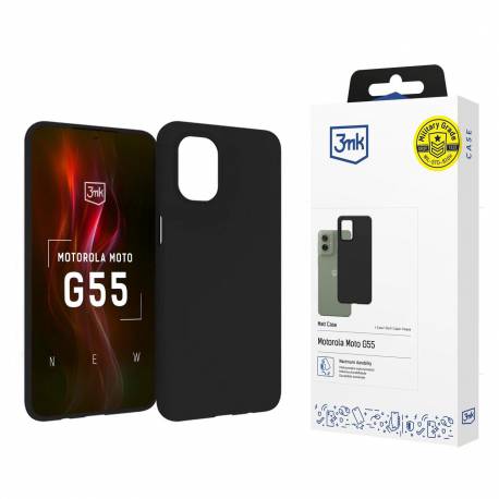 Etui 3Mk Matt Case Na Motorola Moto G55 5G - Czarne