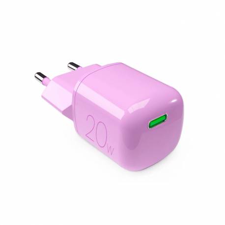 Ładowarka Sieciowa Puro 20W Gan Usb-C - Różowa