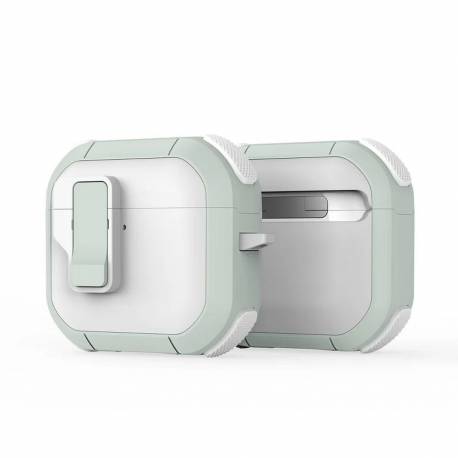Dux Ducis Futerał Pecp Ochronny Tpu+Pc Na Airpods 4 Biało Zielony