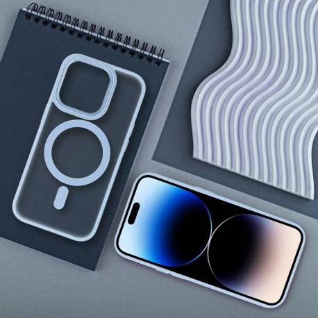 Futerał Matte Mag Cover Kompatybilny Z Magsafe Do Samsung S25 Plus Niebieski