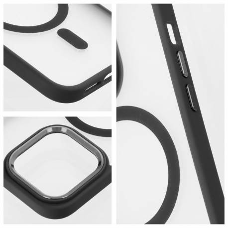 Futerał Matte Mag Cover Kompatybilny Z Magsafe Do Samsung S25 Plus Czarny