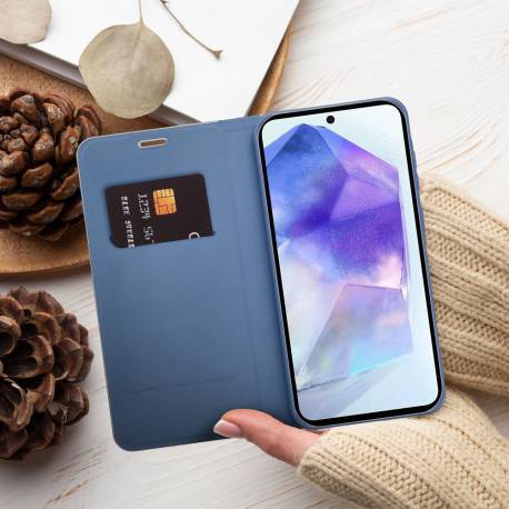 Kabura Luna Book Carbon Do Xiaomi Redmi Note 14 Pro 5G / 14 Pro Plus 5G Niebieski