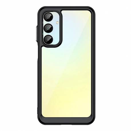 Etui Silikonowe Outer Space Case Z Żelową Ramką Do Samsung Galaxy A16 / A16 5G - Czarne