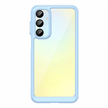 Etui Silikonowe Outer Space Case Z Żelową Ramką Do Samsung Galaxy A16 / A16 5G - Niebieskie