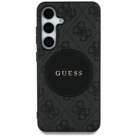 Etui Guess 4G Round Patch Classic Logo Magsafe Do Samsung Galaxy S25 Ultra Czarny