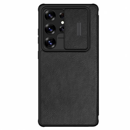 Etui Nillkin Qin Pro Na Samsung Galaxy S25 Ultra Z Klapką I Osłoną Aparatu - Czarne