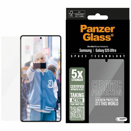 Szkło Ceramiczne Panzerglass Ultra-Wide Fit Do Samsung Galaxy S25 Ultra