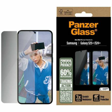 Szkło Prywatyzujące Panzerglass Ultra-Wide Fit Do Samsung Galaxy S25+