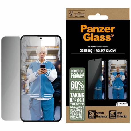 Szkło Prywatyzujące Panzerglass Ultra-Wide Fit Do Samsung Galaxy S25