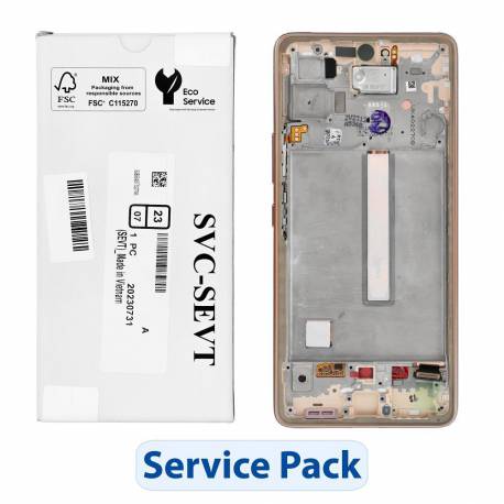 Servicepack Wyświetlacz Lcd Samsung A53 5G A536B Gh82-28024D Gold