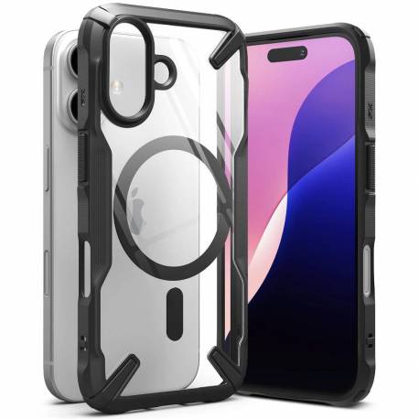 Etui Ringke Fusion X Magsafe Na Iphone 16 - Czarny
