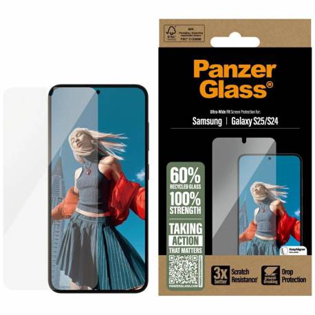 Szkło Hartowane Panzerglass Ultra-Wide Fit Do Samsung Galaxy S25