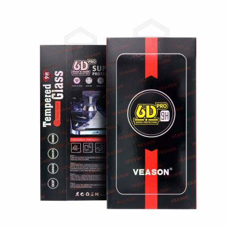 Szkło Hartowane 6D Pro Veason Glass - Do Iphone 16 Pro Max Czarny