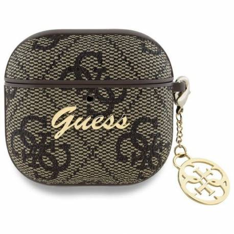 Guess Futerał Do Apple Airpods 4 Gua4G4Gsmw (Pu 4G W / Charm) Brązowy