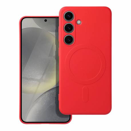 Futerał Silicone Mag Cover Kompatybilny Z Magsafe Do Samsung A26 Czerwony