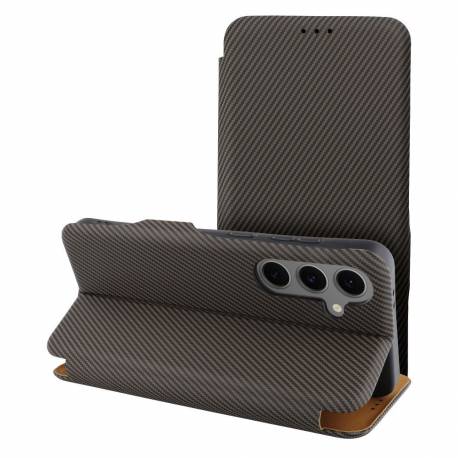 Kabura Folio Side Magnet Do Xiaomi Redmi 14C Brązowy