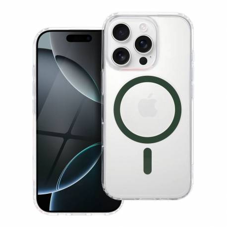 Drop Glue Colorful Ring Mag Cover Kompatybilny Z Magsafe Pasuje Do Iphone 11 Pro Ciemny Zielony