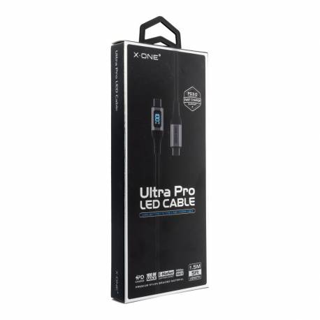 Kabel Usb X-One Ultra Pro Led - Typ C Do C Max 100W
