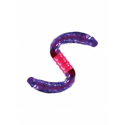 Dual Vibrating Flexi-Dong Purple